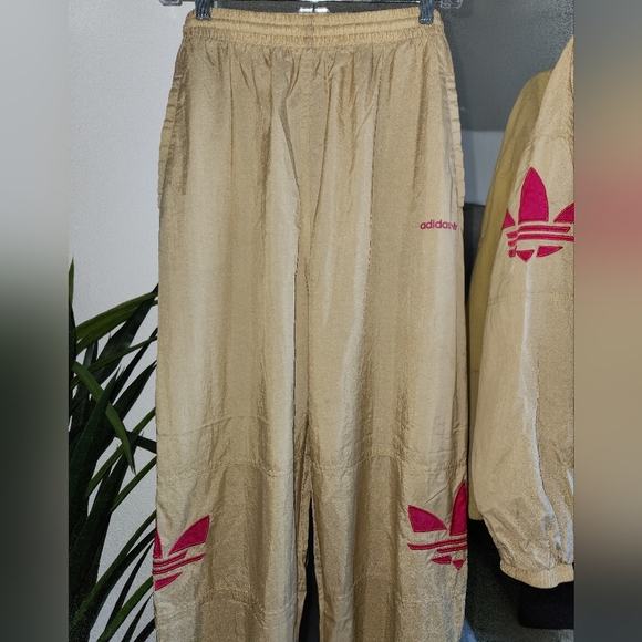 Adidas Originals Shatter Trefoil Sheer Woven Cuffed Track Top & Pants, XL - Picture 5 of 7